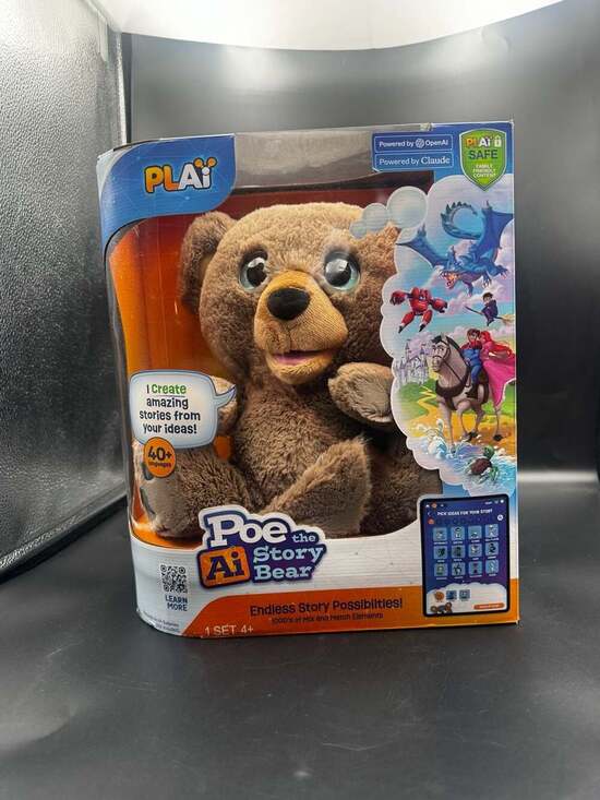 PLAi Other - PLAi Poe the AI Story Bear Interactive Plush Toy
